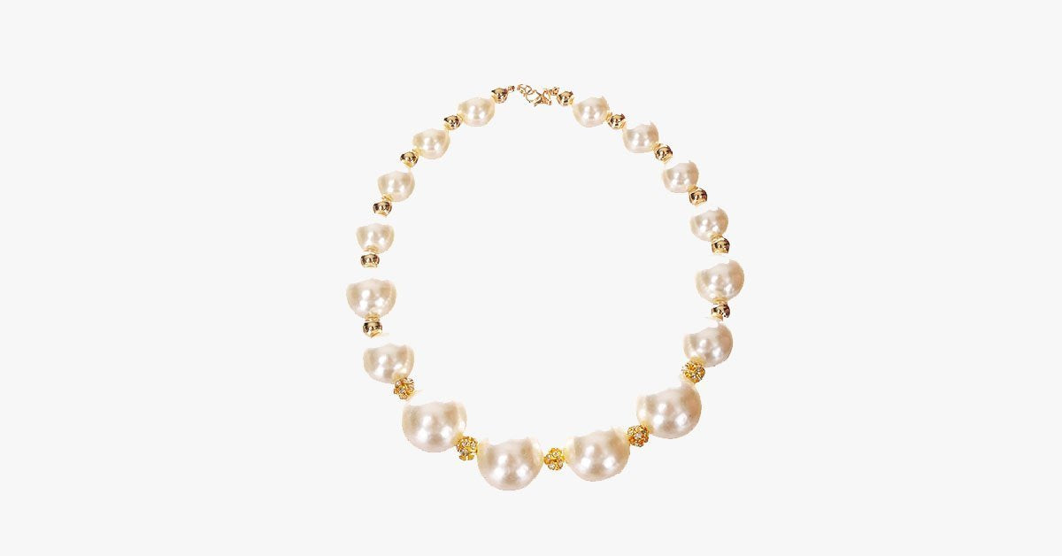 Big Pearl Statement Necklace