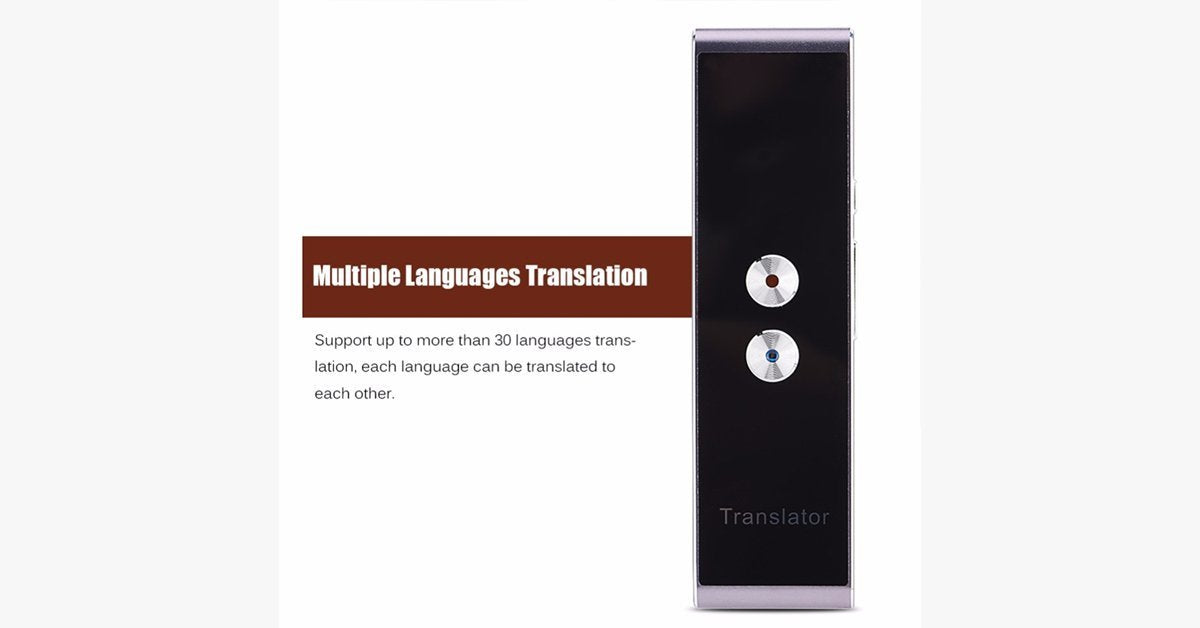 Smart And Portable Multi-Language Voice Translator – Making Your Travel Easier!
