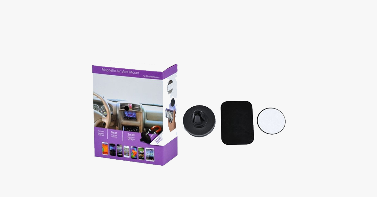 Magnetic Air Vent Mount – Keep Your Phone Where You Can See It & Enjoy Easy Navigation!