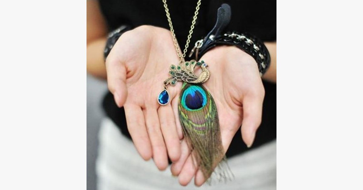 Peacock Feather Pendant