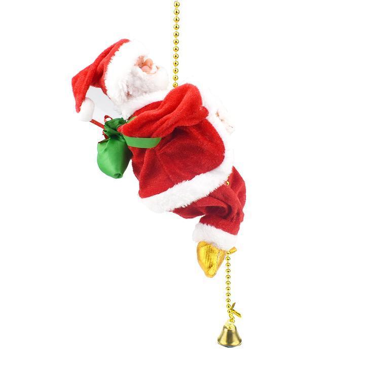 Santa Claus Climbs The Rope