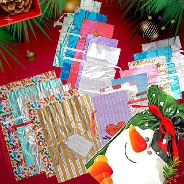 Drawstring Christmas Gift Bags 15 Sets
