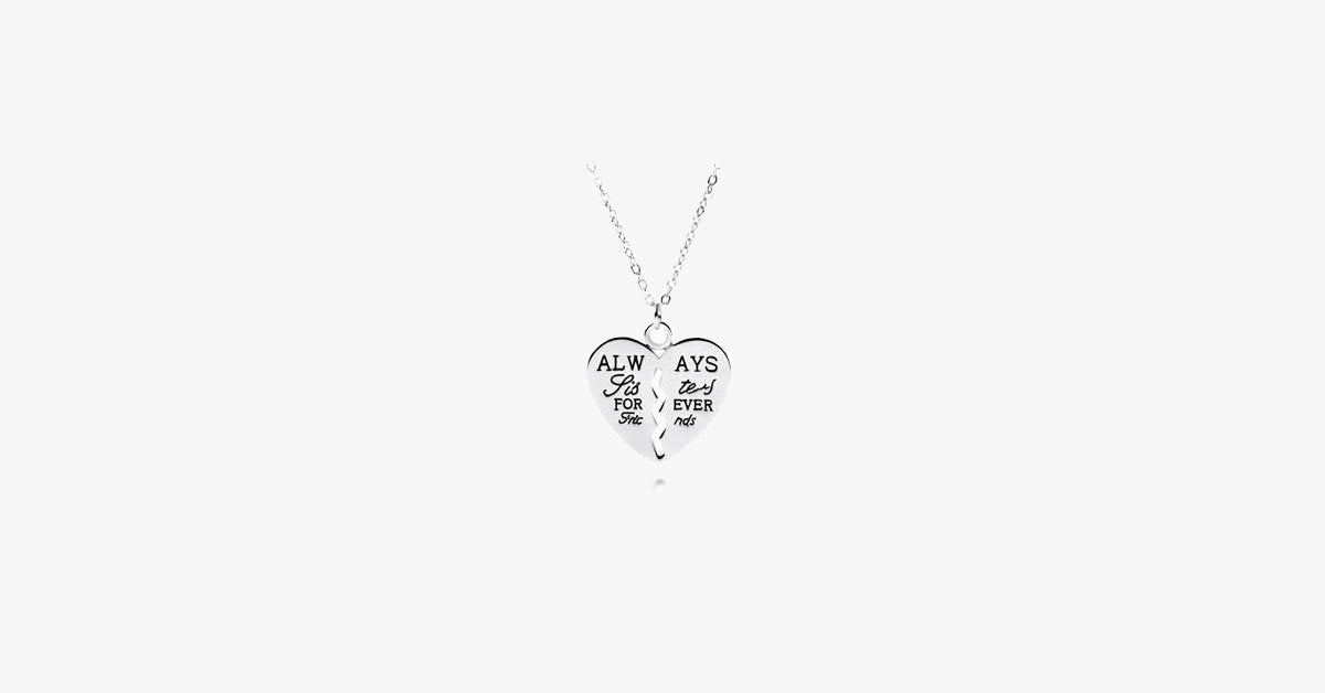 Always Sisters Friends Forever Necklace Set