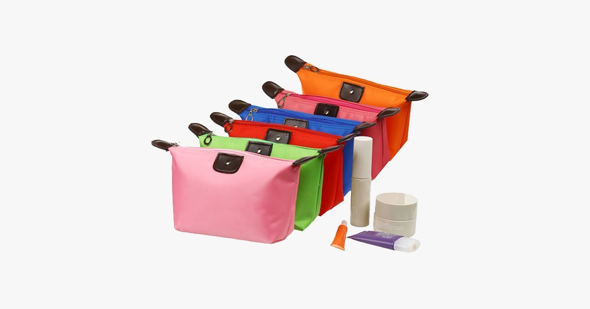 Candy Cosmetic Travel Pouch - Nylon Bag - Zipper Closure - Perfect to Organize Your Cosmetics!