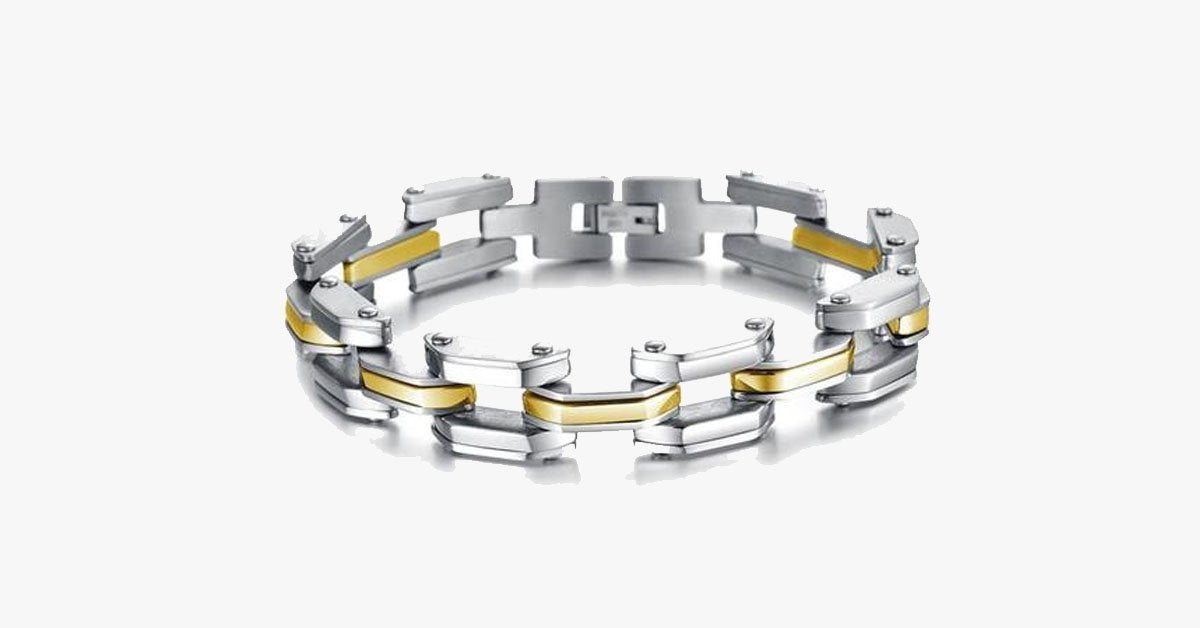 Heavy Tech Stainless Steel Men's Bracelet