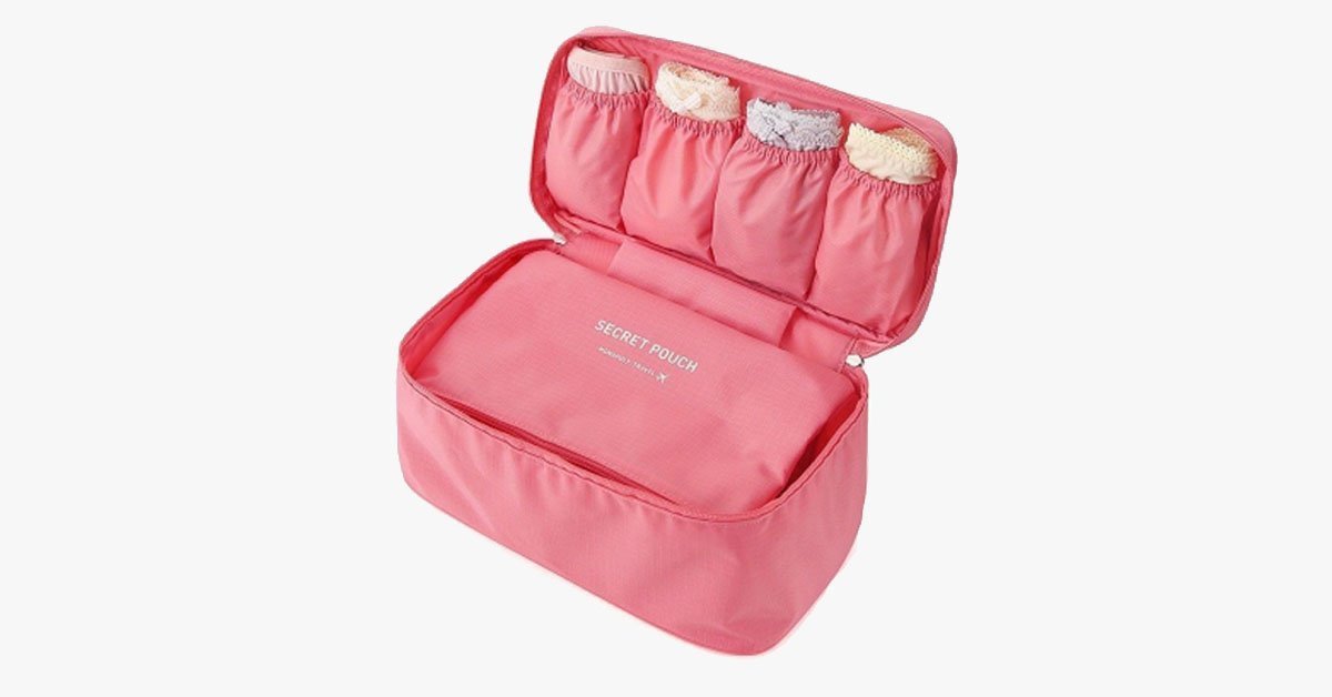 Multi-compartment Travel Organizer for Undergarments - Store Your Intimates!