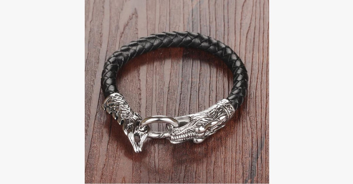 Game Of Thrones Inspired Dragon Loop Stainless Steel Men's Bracelet