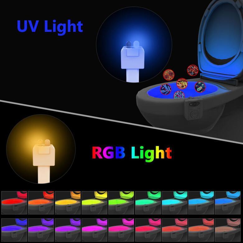 UV Sanitizer Toilet Motion Sensor Light (16 Colors)