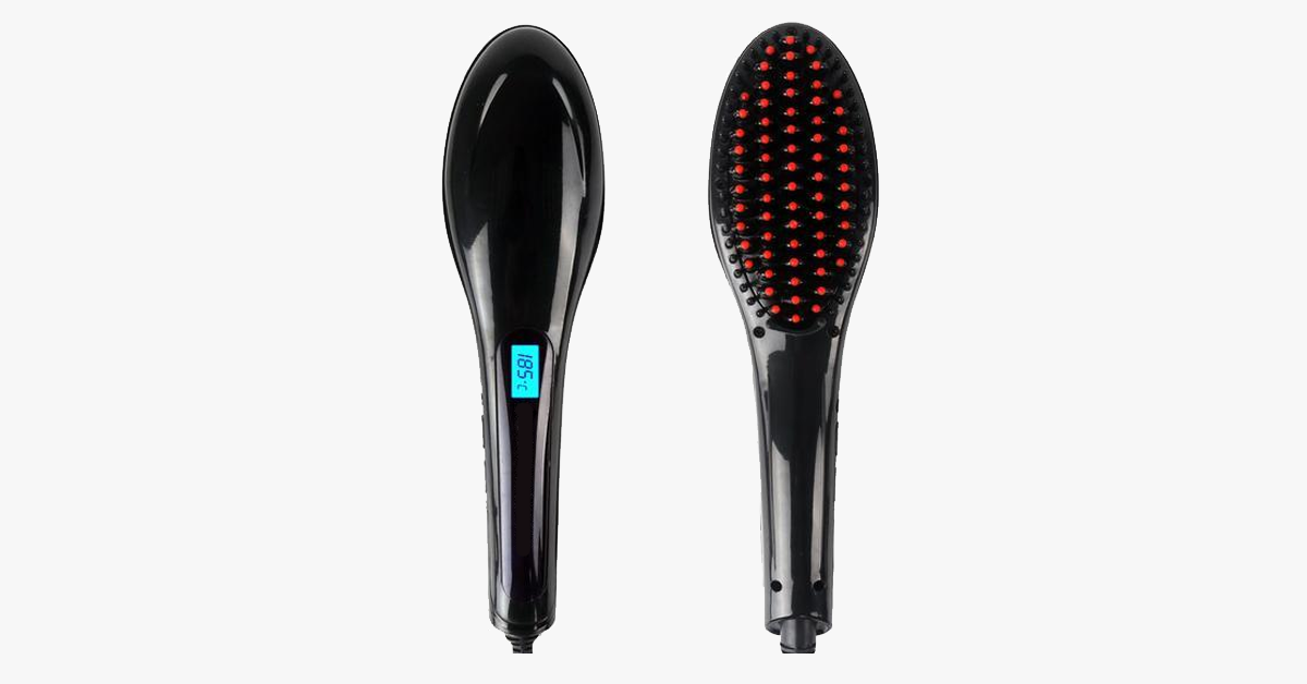 Ceramic Hair Straightening Brush