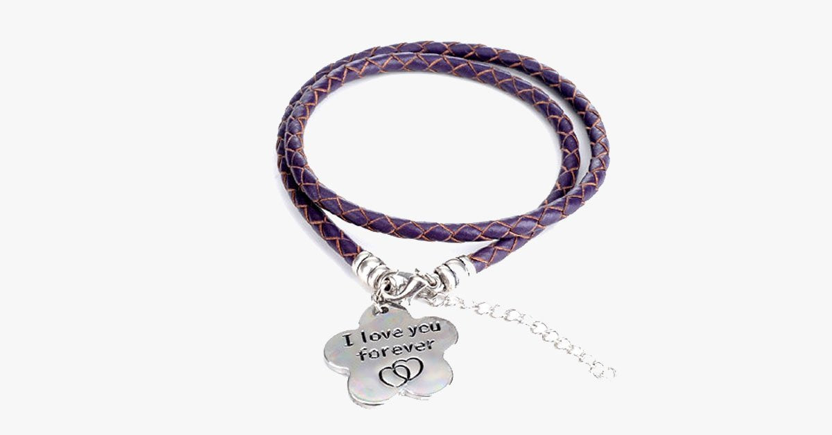 I Love You Forever - Hand Stamped Bracelet