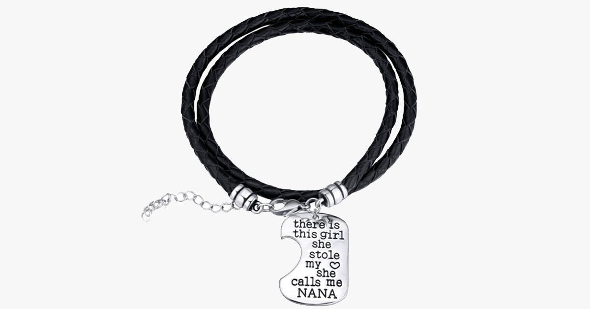 Nana’s Girl Hand Stamped Bracelet Set - Perfect Gift for Your Granddaughter!