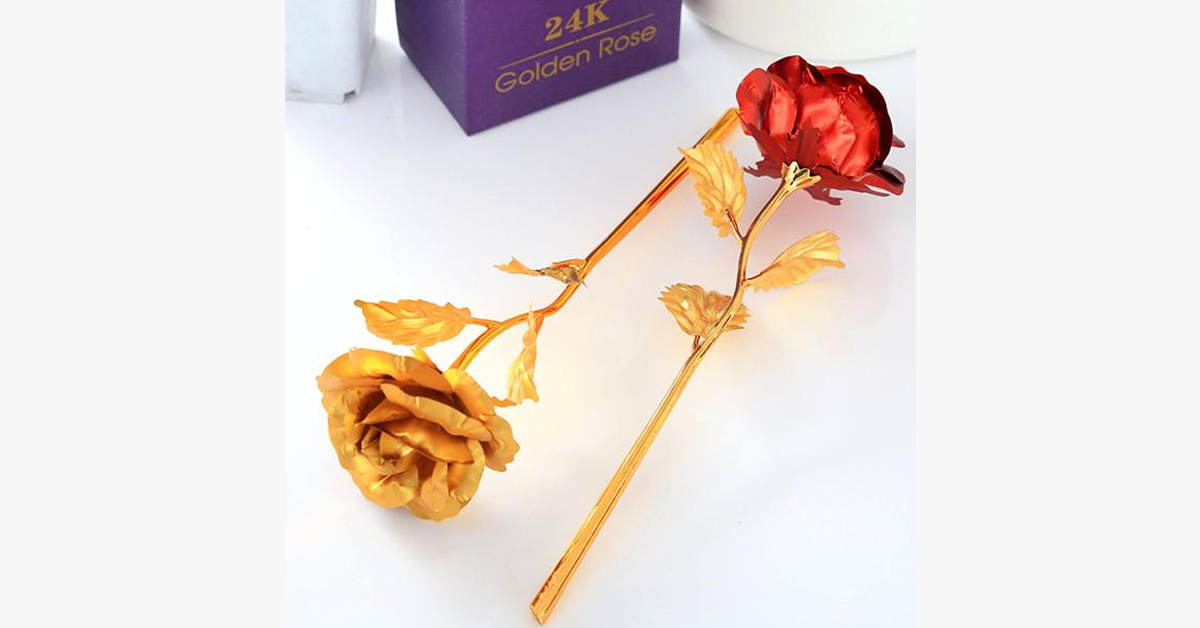 24K Forever Gold Plated Rose - Assorted Colors