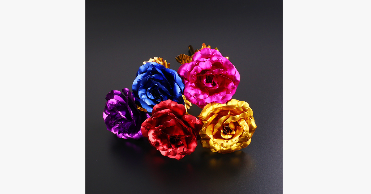 24K Forever Gold Plated Rose - Assorted Colors