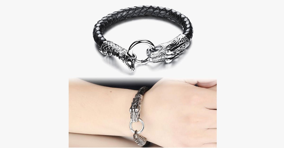 Game Of Thrones Inspired Dragon Loop Stainless Steel Men's Bracelet