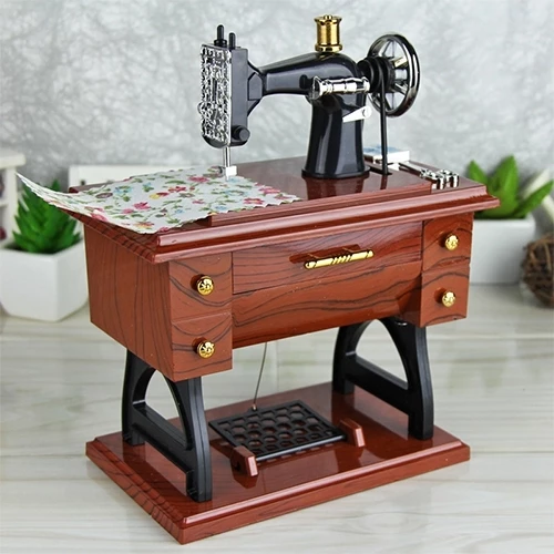 Mini Sewing Machine Music Box