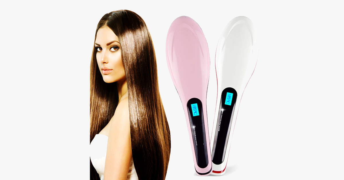 Ceramic Hair Straightening Brush