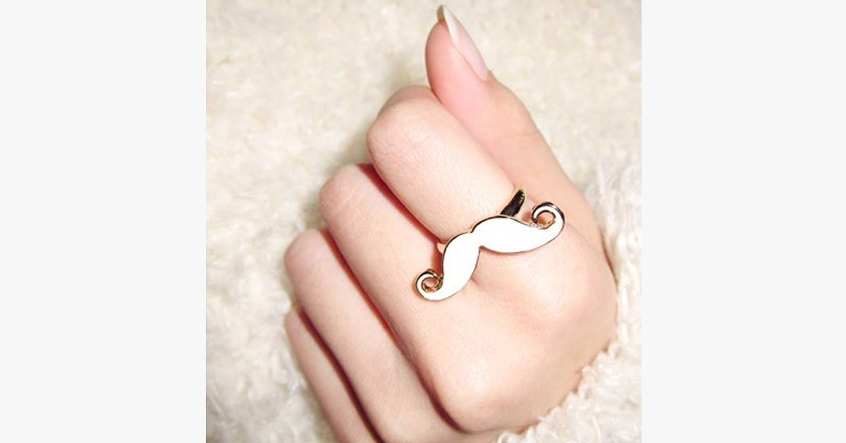 Mustache Ring