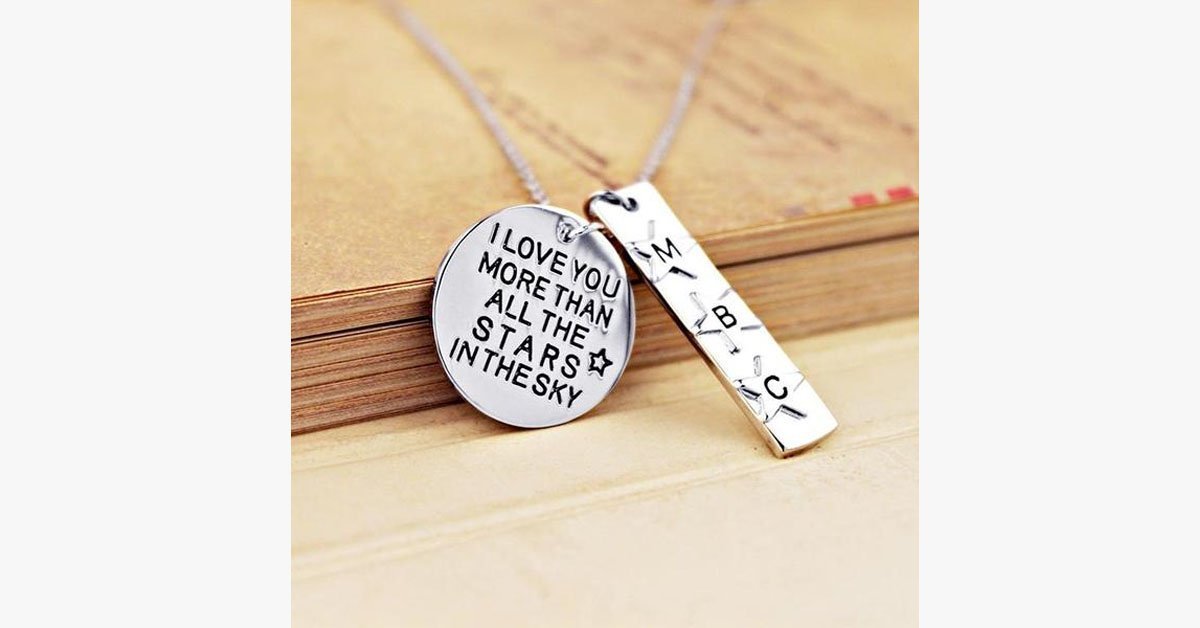 I Love You More Than All The Stars In The Sky Charm Necklace