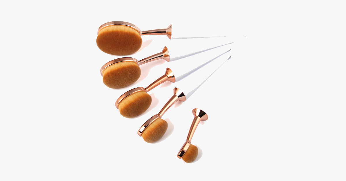 Umbrella Cut Oval Brush Set