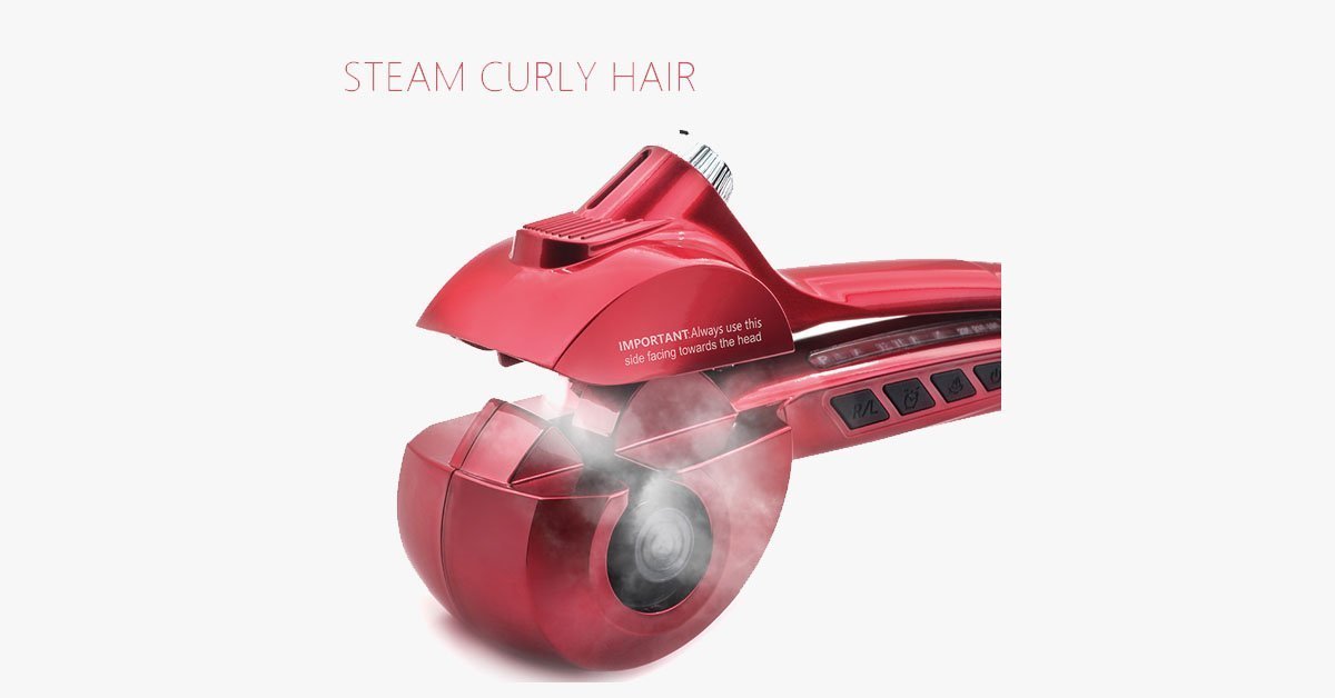 New Generation Ceramic Automatic Hair Steam Curler – Curl for Beach Waves and Much More