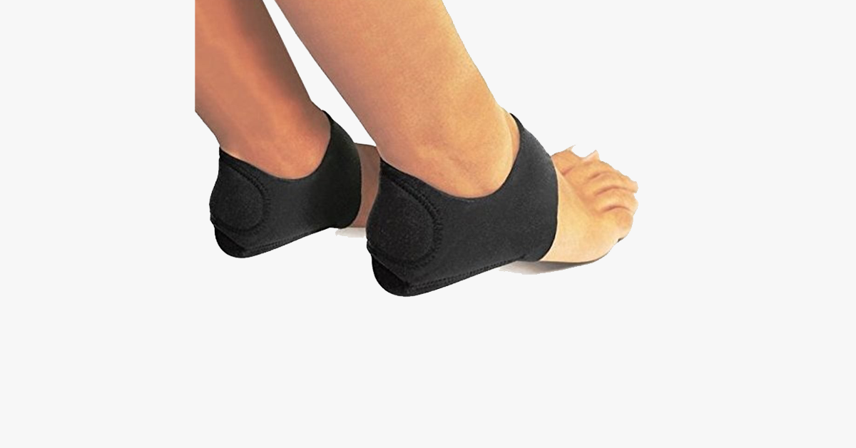 2 Pack: Foot Shock-Absorbing Plantar Fasciitis Therapy Wraps