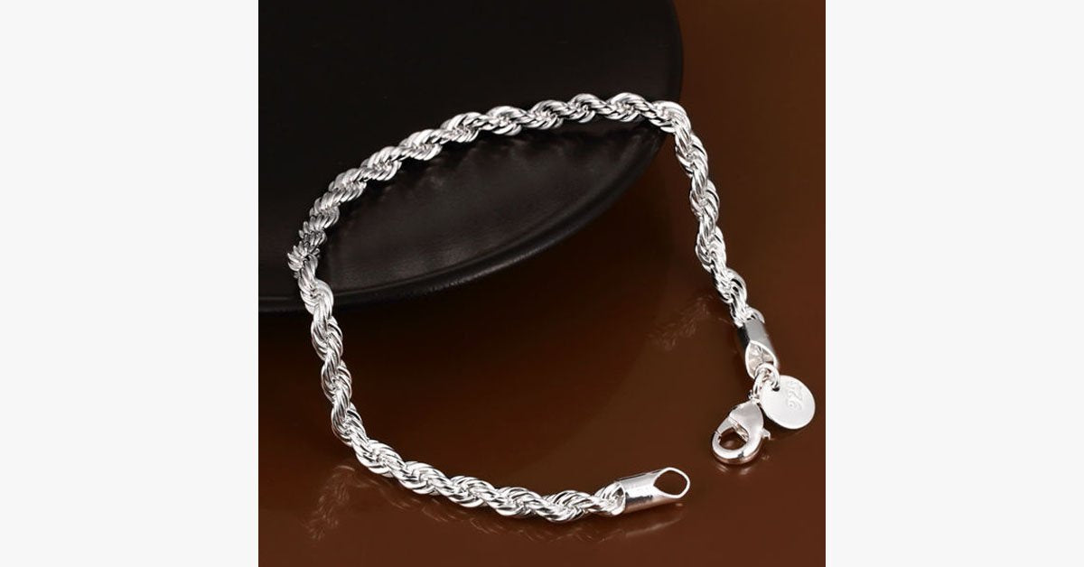 Twisted Singapore Chain Bracelet