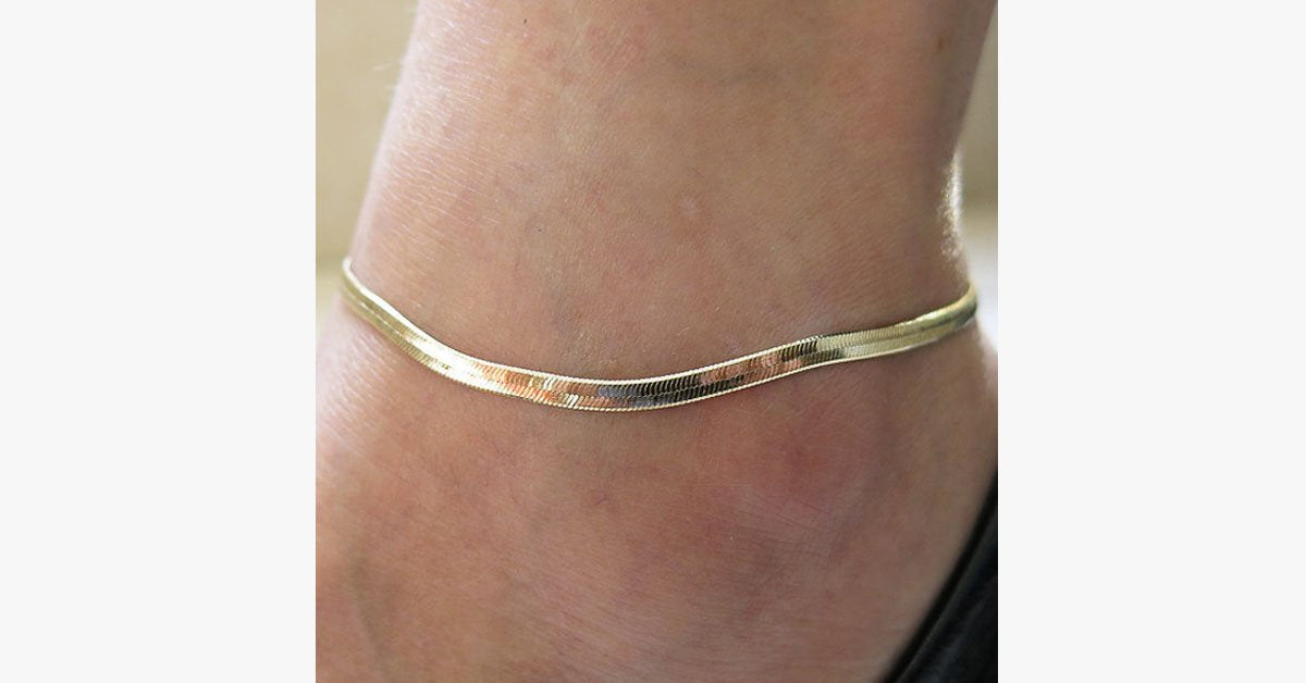 Luxury Anklet - Fashion Wear in a Luxurious Gold Color