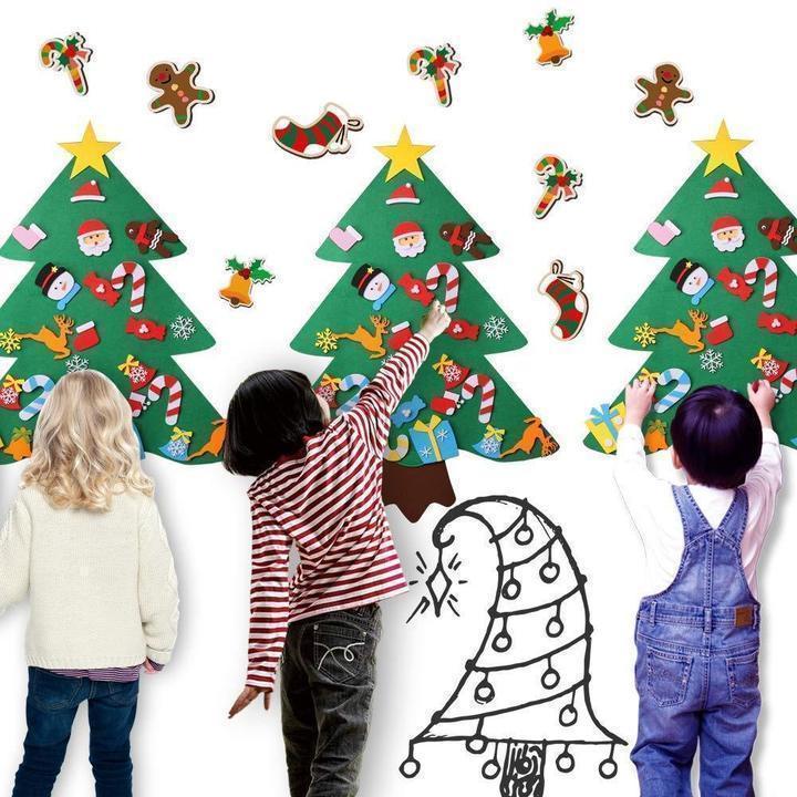 DIY Felt Christmas Tree / Snowman