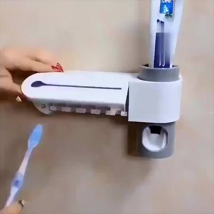 2-In-1 Ultraviolet Toothbrush Disinfector & Automatic Distributor
