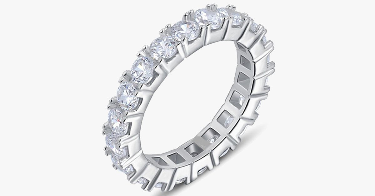 Luxury Crystal Eternity Ring