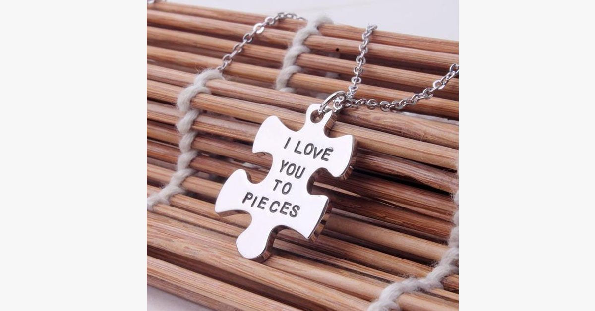 I Love You To Pieces Necklace