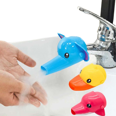 Faucet Extender for Kids - 3 Pack Animal Spout Extenders for Sink Faucets - Hand Washing for Babies, Toddlers & Children