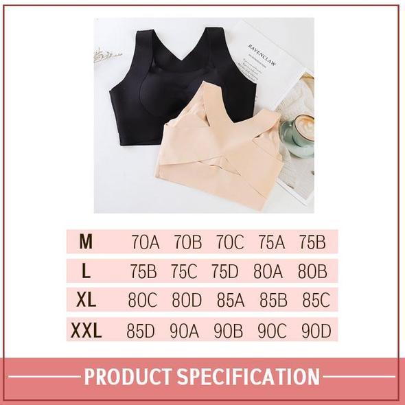 Seamless Front Buckle Support Bra