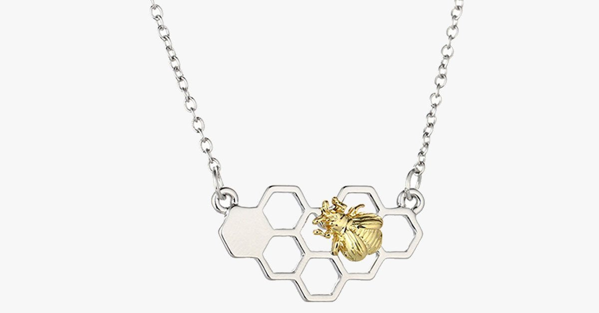 Heart Bee Necklace