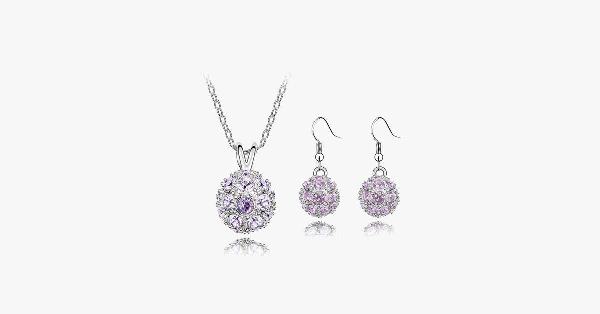 Stunning fireball jewelry set for women- perfect for formal and informal occasions- Perfect jewelry for everyday wear