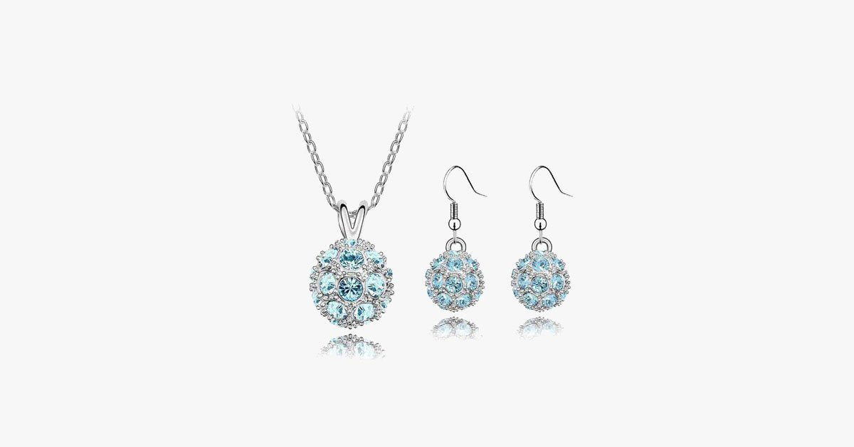 Stunning fireball jewelry set for women- perfect for formal and informal occasions- Perfect jewelry for everyday wear