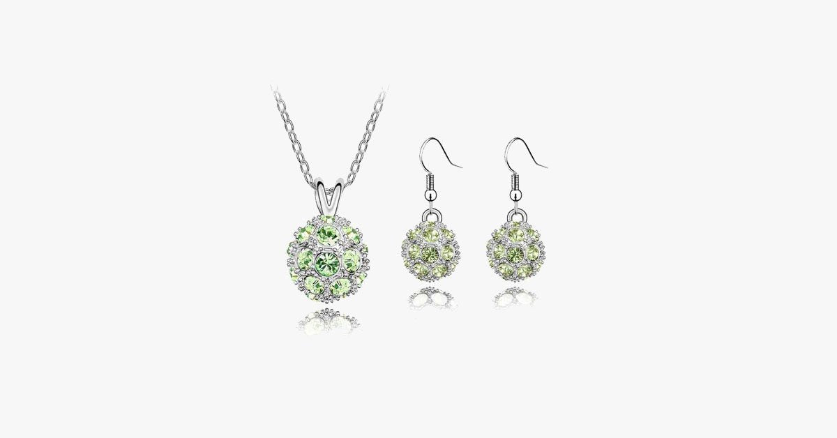 Stunning fireball jewelry set for women- perfect for formal and informal occasions- Perfect jewelry for everyday wear