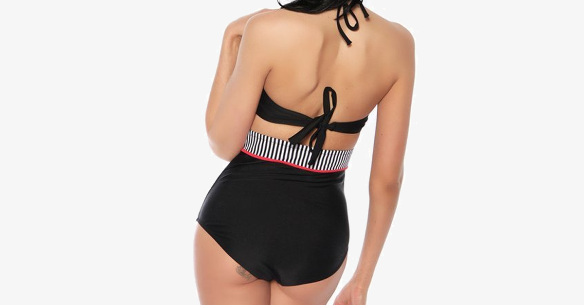 Retro Pin-Up High-Waisted Swimsuit - 4 Styles