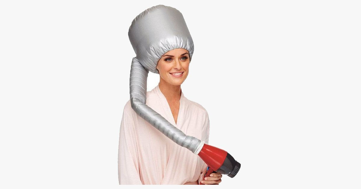 Hair Drying Cap with Blow Drying Attachment