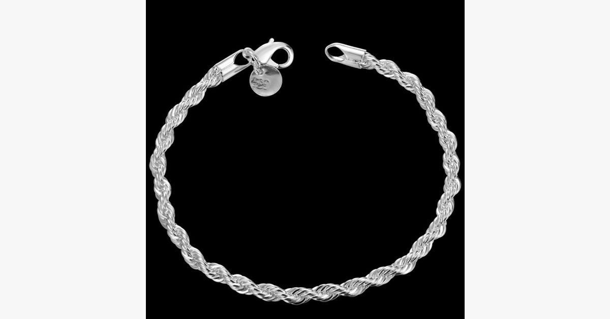Twisted Singapore Chain Bracelet
