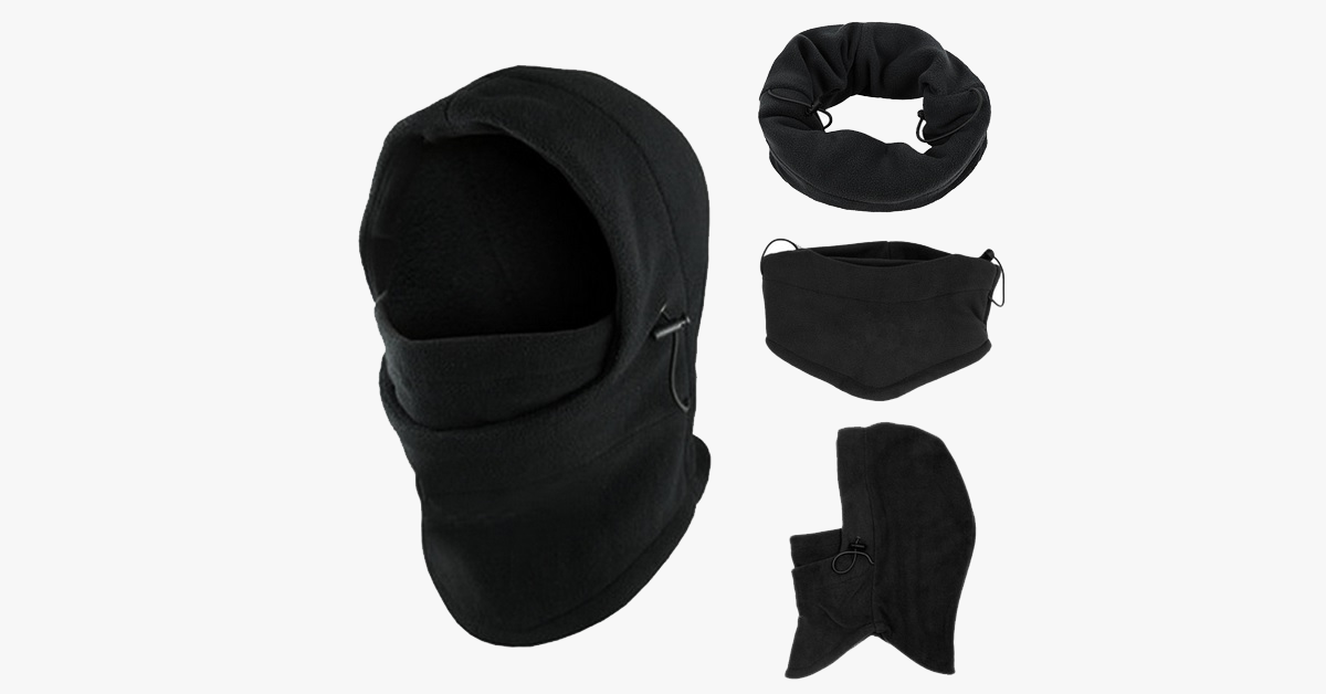 Fleece Beanies Neck Warmer Face Mask