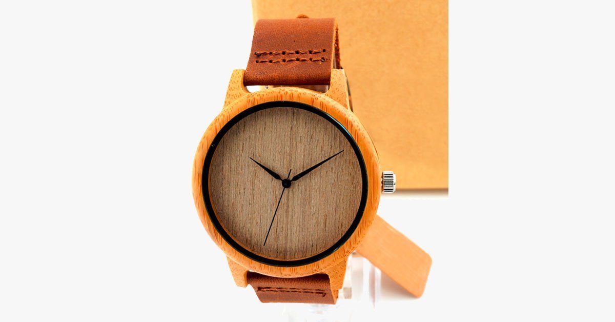 Natural Brown Wooden Watch