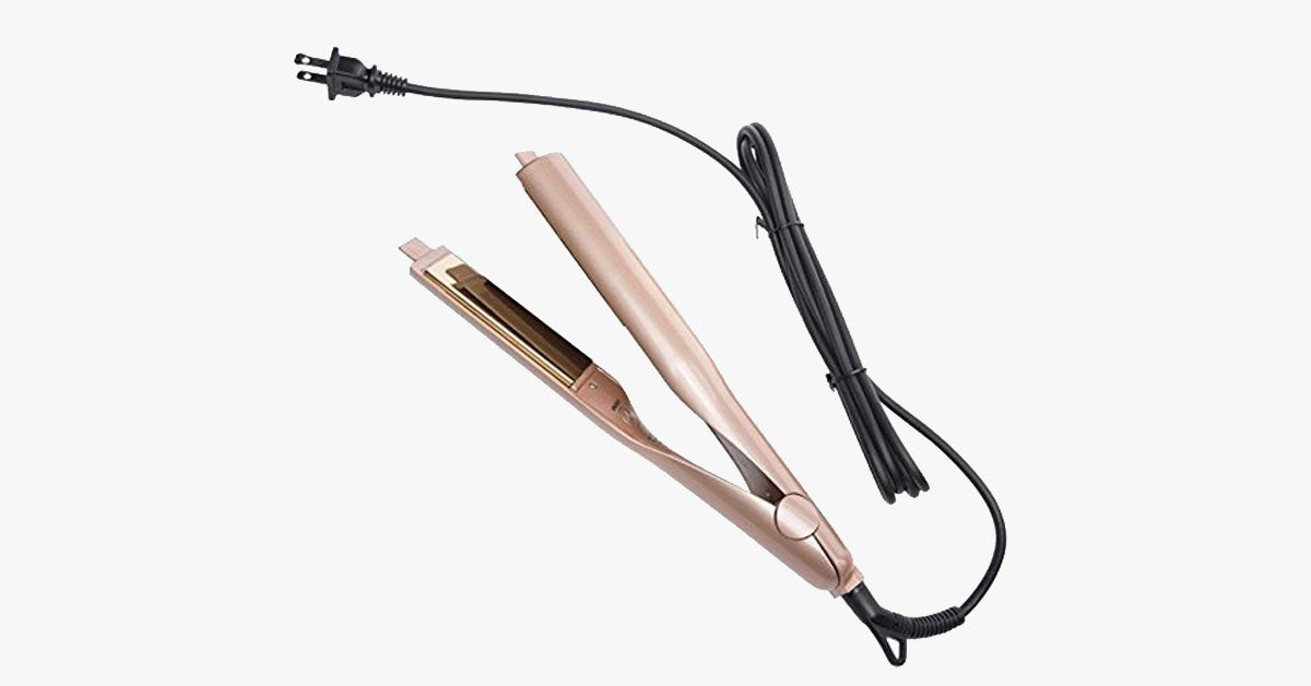 Pro 2-in-1 Hair Curling and Straightening Iron