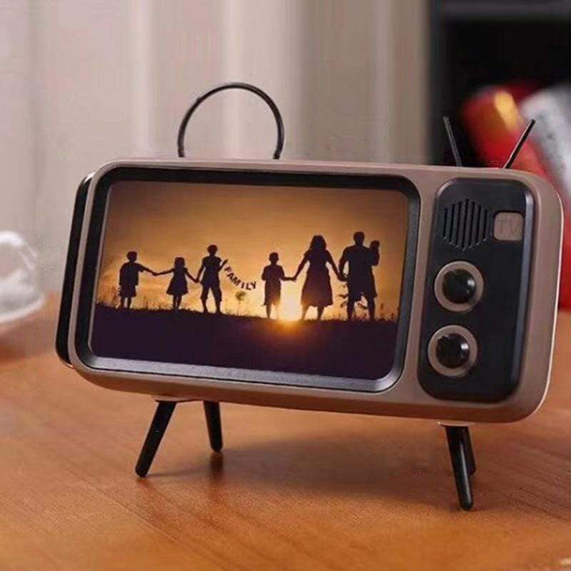 RETRO TV BLUETOOTH SPEAKER MOBILE PHONE HOLDER