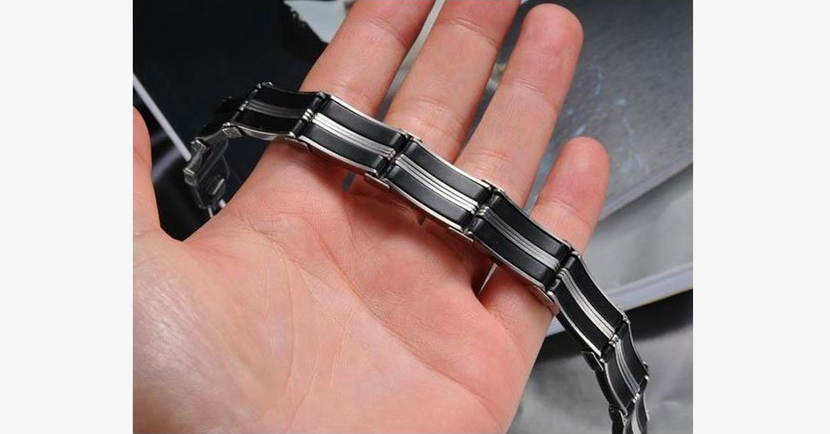 Dark Maze Stainless Steel Men's Bracelet