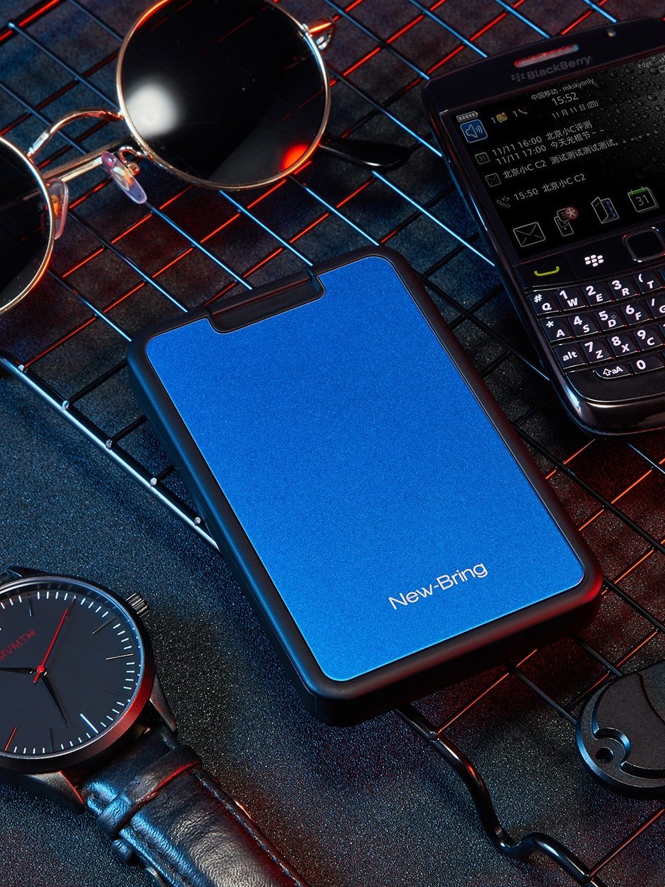 RFID Blocking Sliding Wallet Card Holder