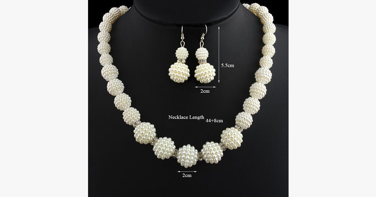 Handmade Pearl Beads Necklace