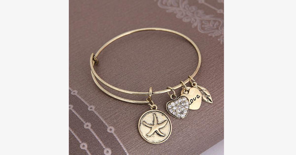 Lucky Star Charm Bangle