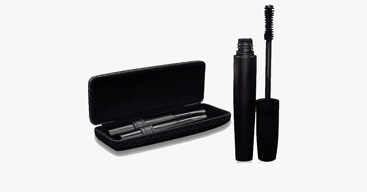 Natural Fibers Mascara with 3D Fiber Lashes Transplanting Gel - Lengthens Your Lashes by 300%!