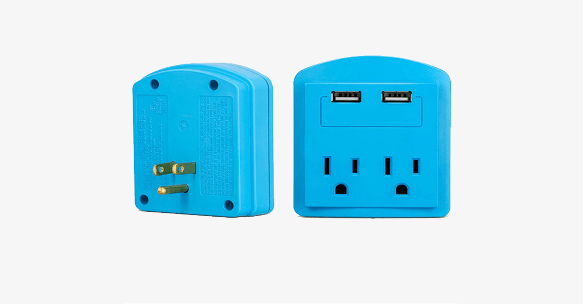 Outlet with 2 USB Ports Wall Adapter - Your Portable Charging Station